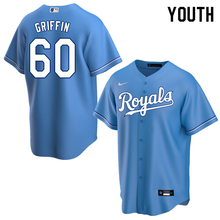 Nike Youth #60 Foster Griffin Kansas City Royals Baseball Jerseys Sale-Light Blue